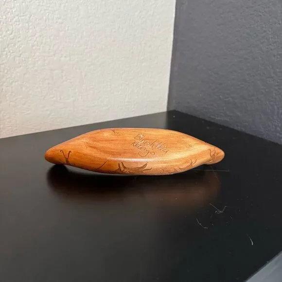 Vintage Ceramic Native American Binishtaa Navajo Canoe Petroglyphs - Picture 5 of 9